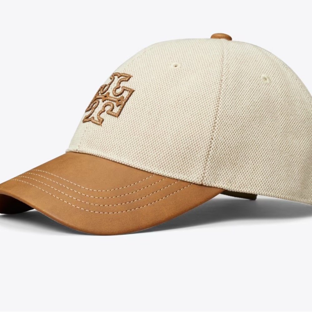 Tan and Cream Baseball Cap